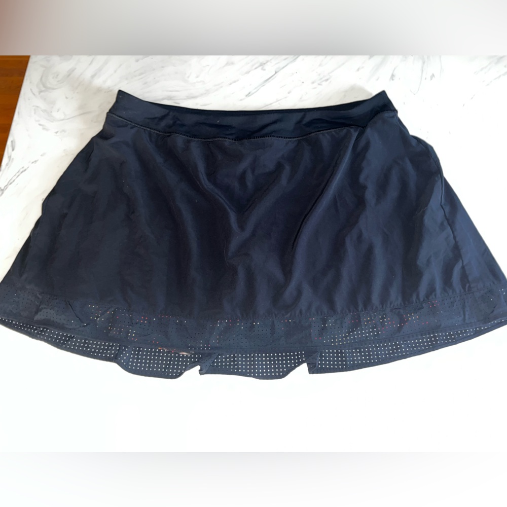 Shape Floral bike shorrtd skort skirt black mesh tennis running 1x stitch fix